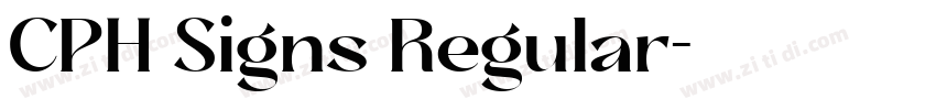 CPH Signs Regular字体转换